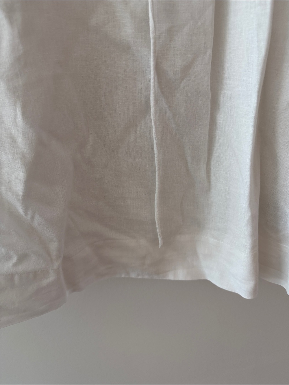 H&M White V-Neck Tie Peasant Blouse - Picture 5 of 8